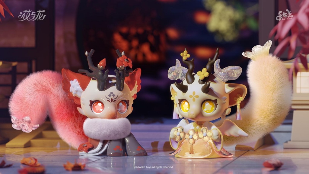 Cup Rabbit Flower And Dragon(re-run) (Set of 6 figures)