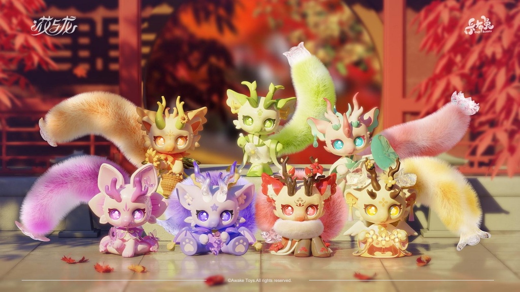 Cup Rabbit Flower And Dragon(re-run) (Set of 6 figures)