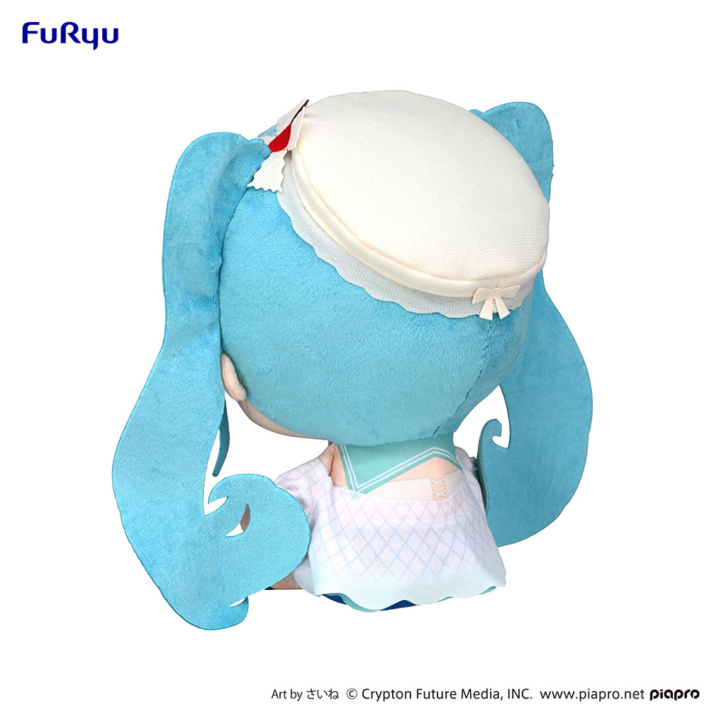 Hatsune Miku KYURUMARU Big Plush Toy -Melon Soda Float-