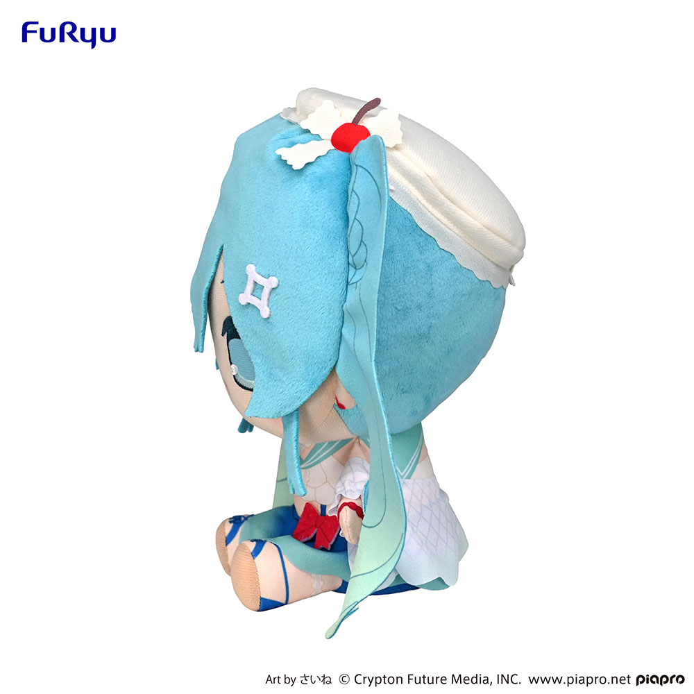 Hatsune Miku KYURUMARU Big Plush Toy -Melon Soda Float-