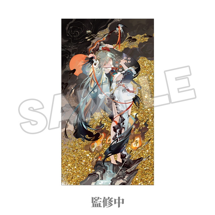 Hatsune Miku Glitter Acrylic Block: Shimian Maifu Ver.