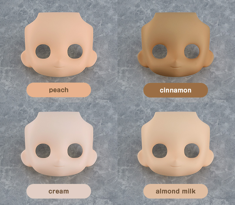 Nendoroid Doll Customizable Face Plate - Narrowed Eyes: With Makeup (Cream)