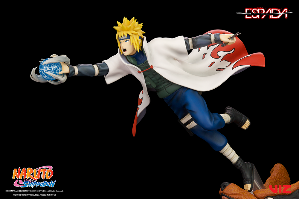 Minato Namikaze & 9 Tailed Fox (1/8th scale wall statue)