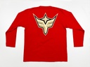 (M) Bang Brave Face Logo Long T-Shirt Red