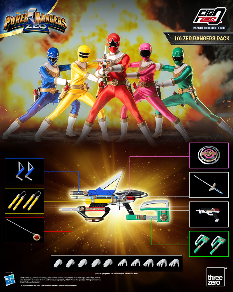 Power Rangers Zeo - FigZero 1/6 Zeo Rangers Pack