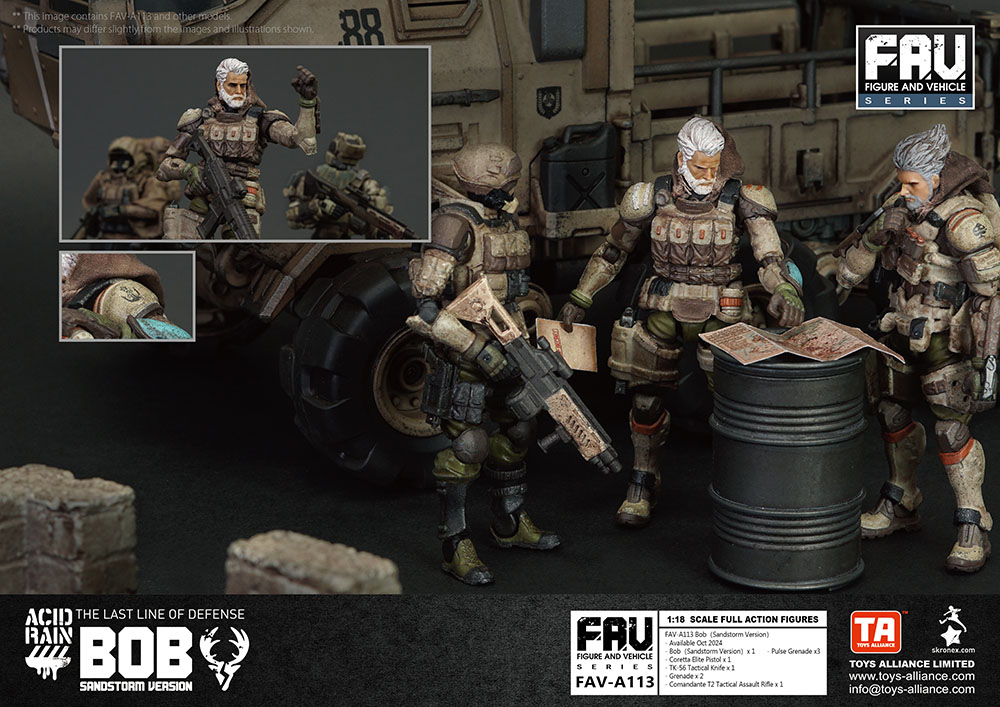 ACID RAIN 1/18 SCALE FAV-A113 Bob (Sandstorm Version)