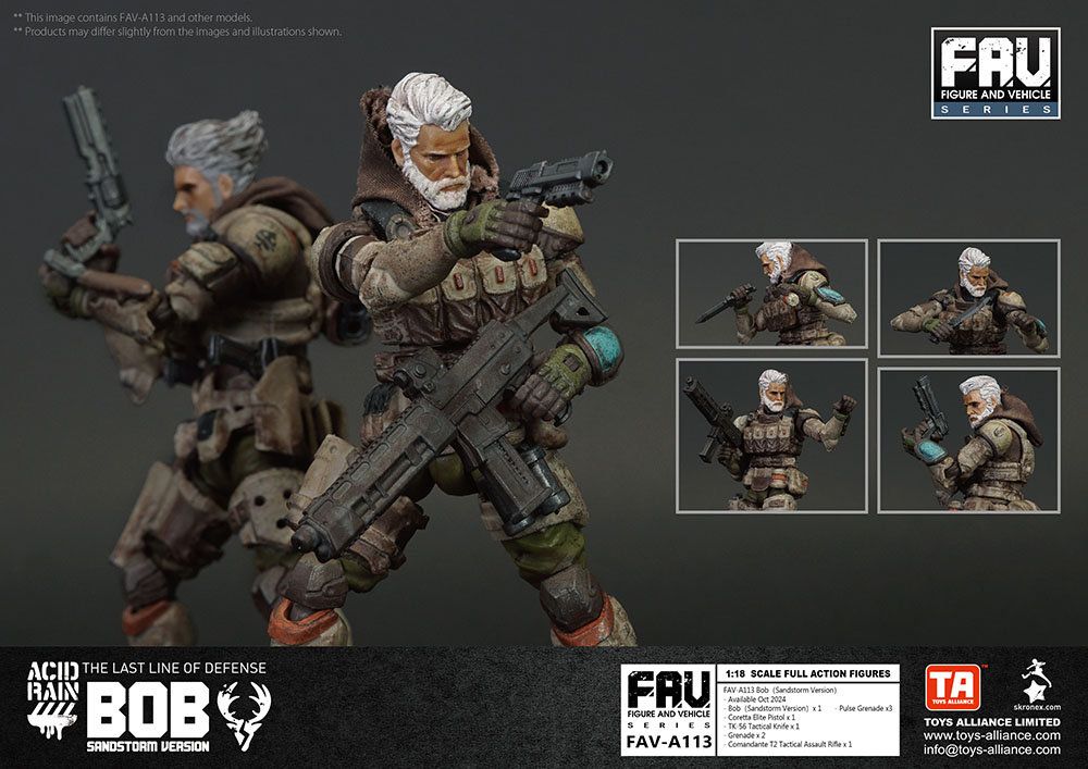 ACID RAIN 1/18 SCALE FAV-A113 Bob (Sandstorm Version)