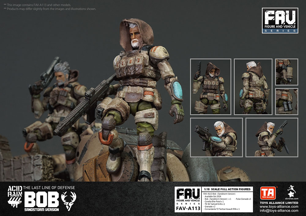 ACID RAIN 1/18 SCALE FAV-A113 Bob (Sandstorm Version)