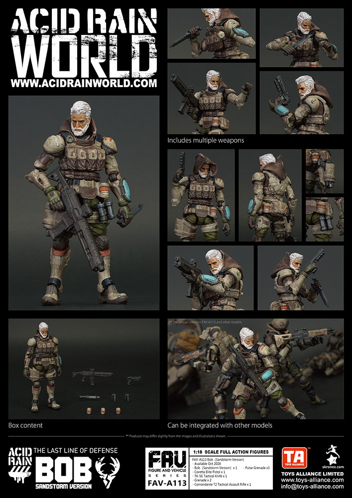 ACID RAIN 1/18 SCALE FAV-A113 Bob (Sandstorm Version)