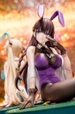 Elfine Phillet wearing flower’s purple bunny costume with Nip Slip Gimmick System