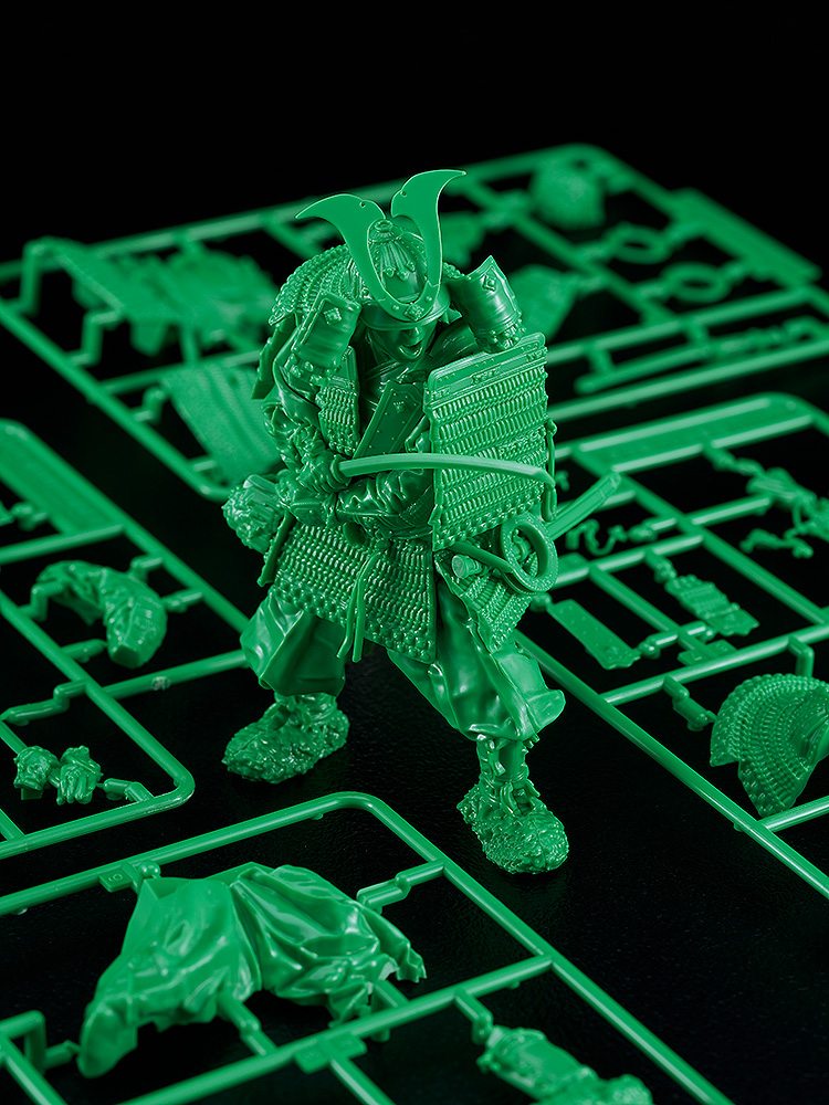 PLAMAX 1/12 Kamakura Period Armored Warrior: Green Color Edition