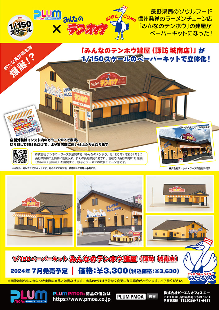 1/150 Scale Paper kit minnano tenhohouse(suwa jounanten)