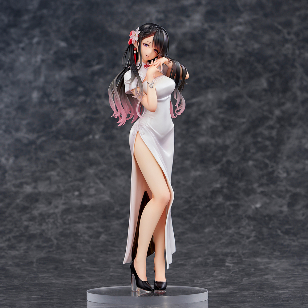 Mai Okuma illustration "Healing-type white chinese dress lady " Scale figure