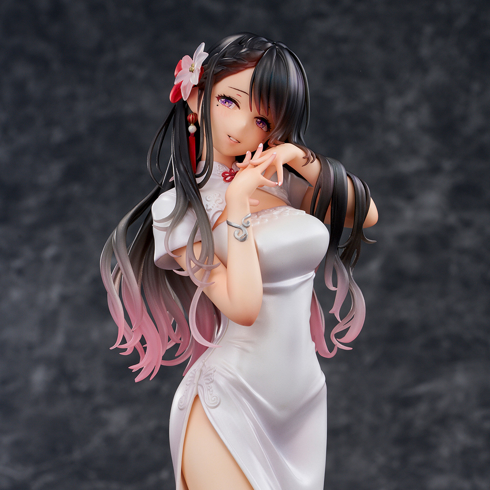 Mai Okuma illustration "Healing-type white chinese dress lady " Scale figure