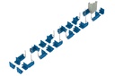 Semi-cross seat interior set A (blue)