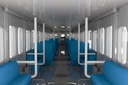 Semi-cross seat interior set A (blue)
