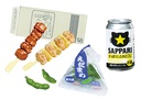 Drink with convenience store food