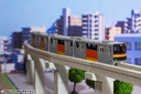 1/150 Scale Tama Intercity Monorail Series 1000 Paper kit (2cars)