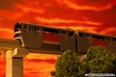 1/150 Scale Tama Intercity Monorail Series 1000 Paper kit (2cars)