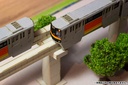1/150 Scale Tama Intercity Monorail Series 1000 Paper kit (2cars)
