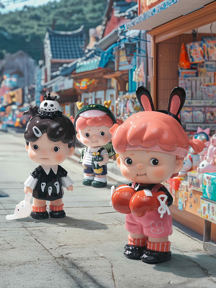 Five Members Five Colors Squad - Back To The Childhood In Iron Lane Series Trading Figure