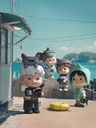 Five Members Five Colors Squad - Back To The Childhood In Iron Lane Series Trading Figure