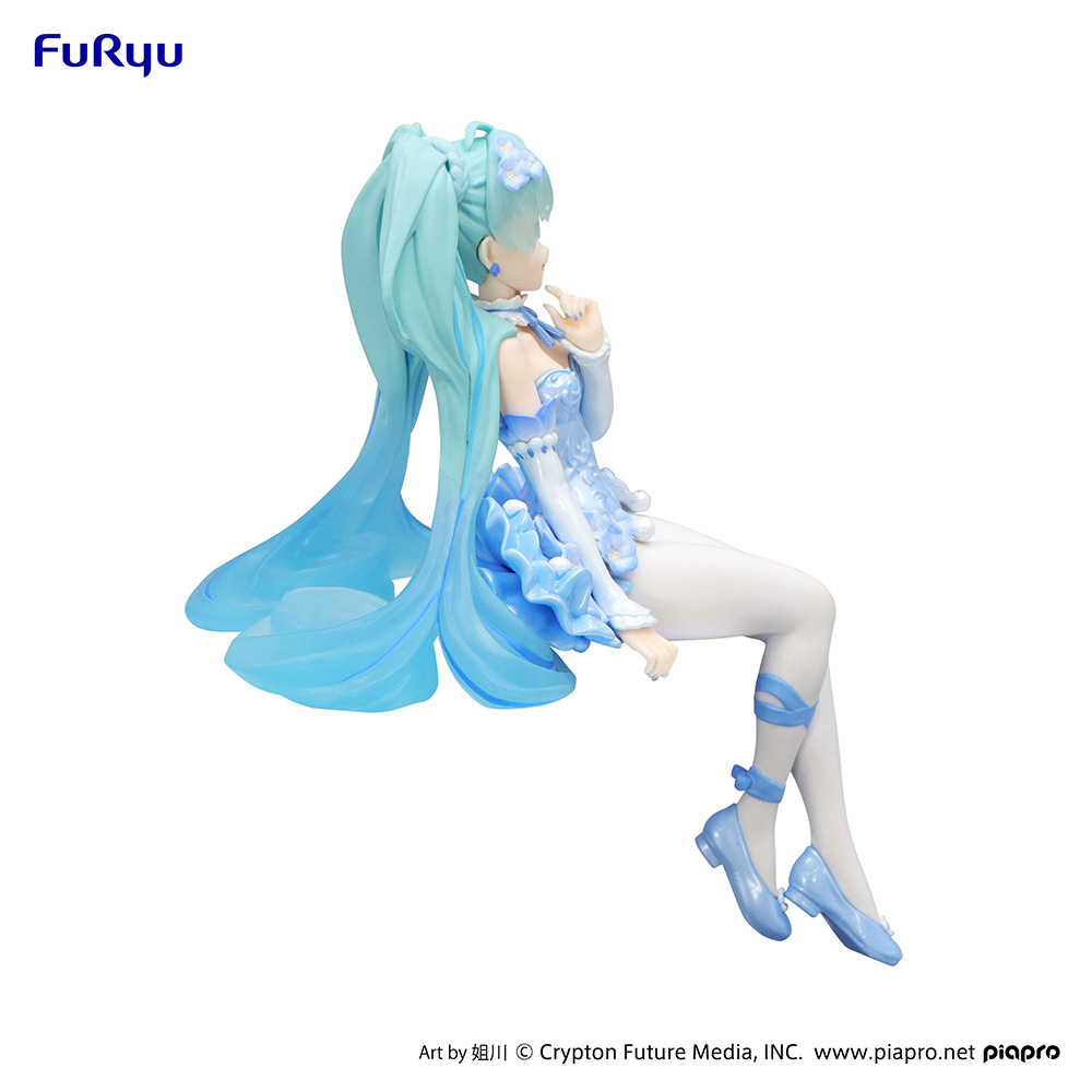 Hatsune Miku Noodle Stopper Figure -Flower Fairy Nemophila Pail Blue Color ver.-
