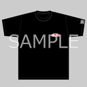 Racing Miku 2024 Ver. Key Visual Side Silhouette & Race Record T-shirt Black (L Size)