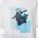 Hatsune Miku EXPO 10th Anniversary T-shirt Pattern A (Hassan Sama) White (L Size)