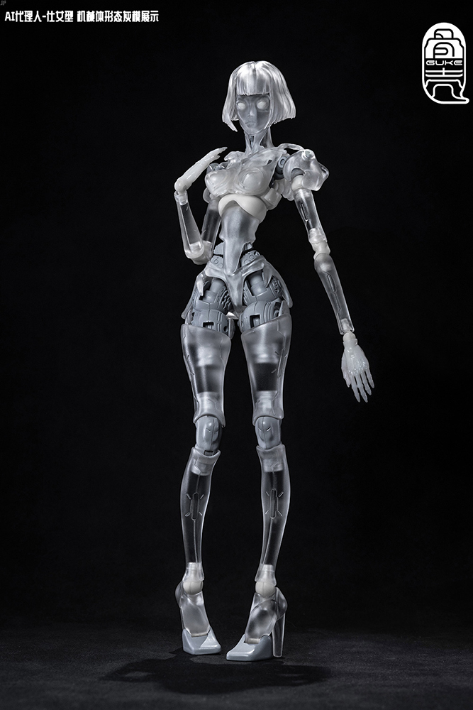 GUKE GONG FANG GK01FEC1 AI AGENT MAIDEN TYPE C1 TRANSPARENT VER. 1/12 ACTION FIGURE BODY