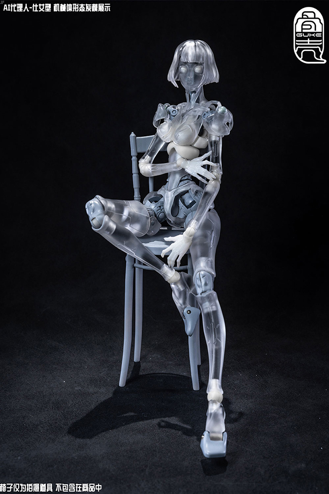 GUKE GONG FANG GK01FEC1 AI AGENT MAIDEN TYPE C1 TRANSPARENT VER. 1/12 ACTION FIGURE BODY