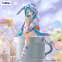 Hatsune Miku Noodle Stopper Figure -Rabbit Ear Hood Pajama Blue Color ver.-