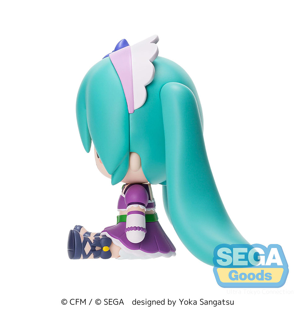 fuwa petit "Hatsune Miku x Love and Berry Dress Up and Dance!" Chibi Figure "Sparkly Purple"