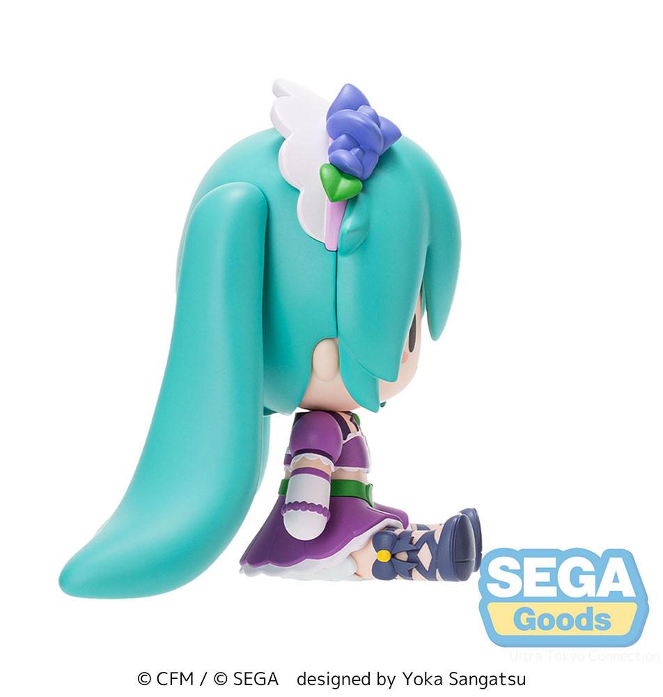 fuwa petit "Hatsune Miku x Love and Berry Dress Up and Dance!" Chibi Figure "Sparkly Purple"