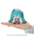 fuwa petit "Hatsune Miku x Love and Berry Dress Up and Dance!" Chibi Figure "Sparkly Purple"
