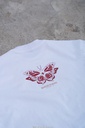 STEINS;GATE Makise Kurisu Ink Painting Style White Background Color T-shirt (L Size)