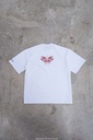 STEINS;GATE Makise Kurisu Ink Painting Style White Background Color T-shirt (L Size)