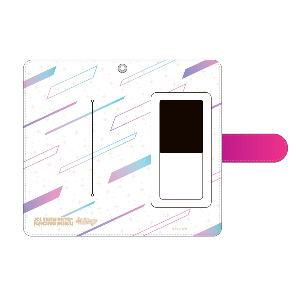 Racing Miku 2024 JCL TEAM UKYO Cheering Ver. Book Type Smartphone Case