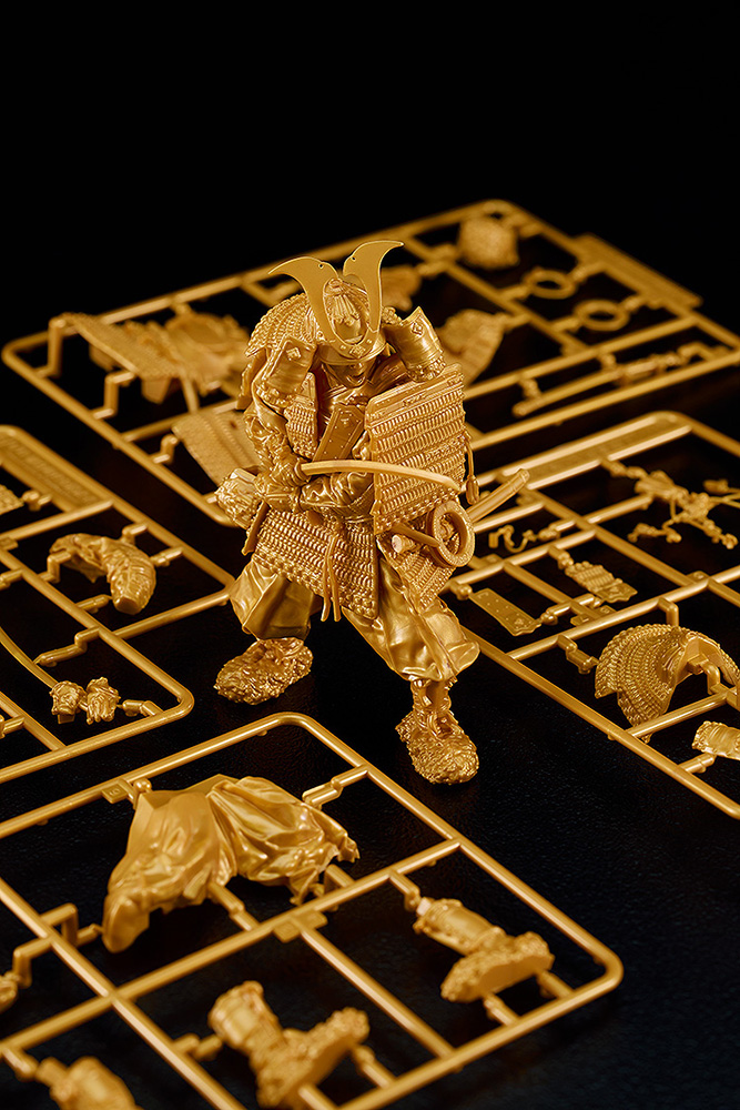 PLAMAX 1/12 Kamakura Period Armored Warrior: Gold Color Edition