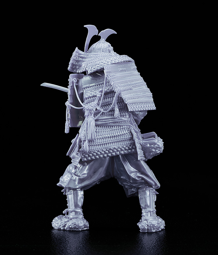 PLAMAX 1/12 Kamakura Period Armored Warrior: Silver Color Edition