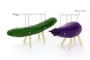 Shoryo Uma Plastic Model Cucumber & Eggplant
