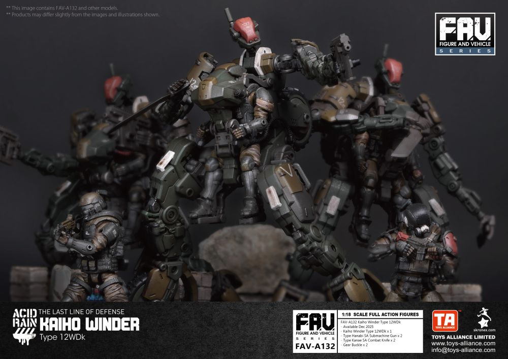 TOYS ALLIANCE LIMITED "ACID RAIN" 1/18 SCALE FAV-A132 KAIHO WINDER TYPE 12WDK