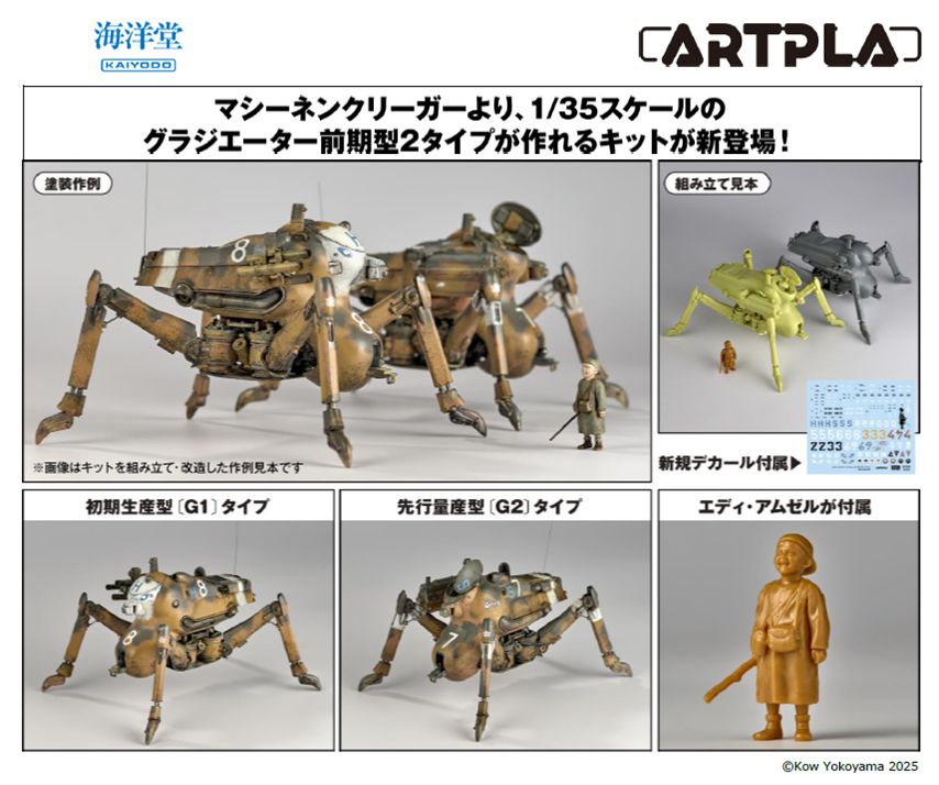 ARTPLA "Maschinen Krieger" H.A.F.S. GLADIATOR & Smile Eddie Amsel