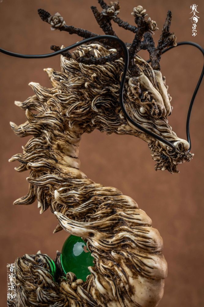 NIHILITY CREATION AZURE DRAGON OF WOOD RESIN STATUE