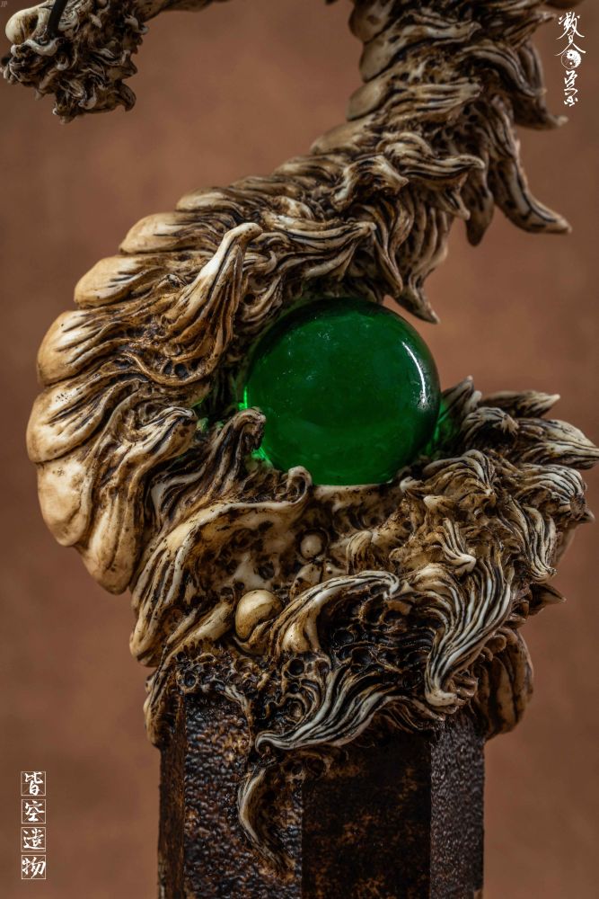 NIHILITY CREATION AZURE DRAGON OF WOOD RESIN STATUE