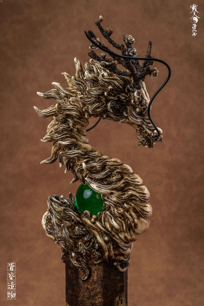 NIHILITY CREATION AZURE DRAGON OF WOOD RESIN STATUE