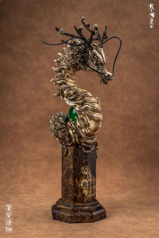 NIHILITY CREATION AZURE DRAGON OF WOOD RESIN STATUE