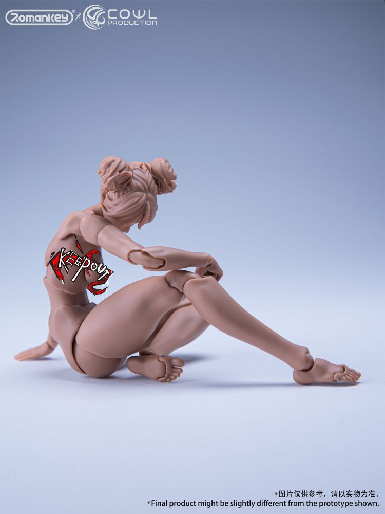 Romankey X COWL 1/12 SCALE SUPER-ACTIONAL FEMALE BODY (TANNED)