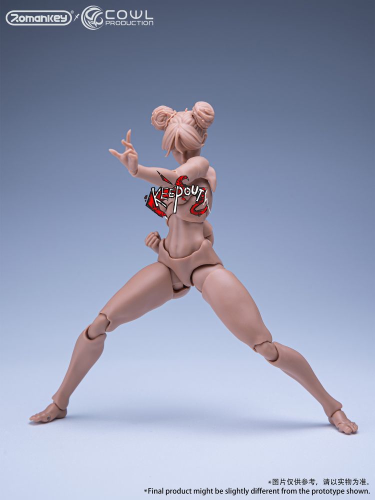 Romankey X COWL 1/12 SCALE SUPER-ACTIONAL FEMALE BODY (TANNED)