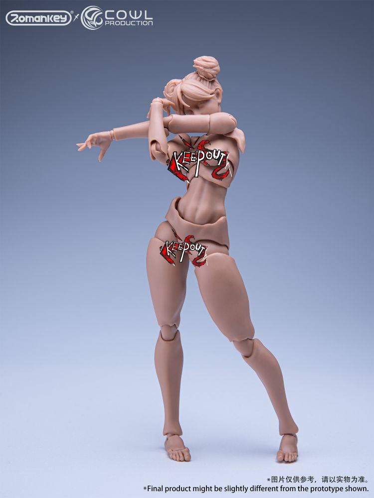 Romankey X COWL 1/12 SCALE SUPER-ACTIONAL FEMALE BODY (TANNED)